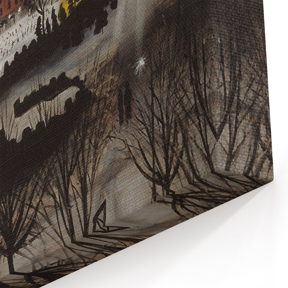 The Skating Rink Modern Wall Art – Enchanting Winter Scene