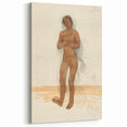 Modern Wall Art: Vintage Nude Illustration in Neutral Tones