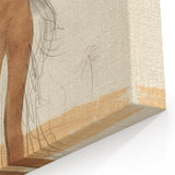 Modern Wall Art: Vintage Nude Illustration in Neutral Tones
