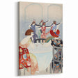 Modern Wall Art: Elegant Dance Salon Scene in Vintage Style
