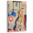 Modern Wall Art: Abstract Beach Scene with Vibrant Colors