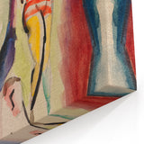 Modern Wall Art: Abstract Beach Scene with Vibrant Colors
