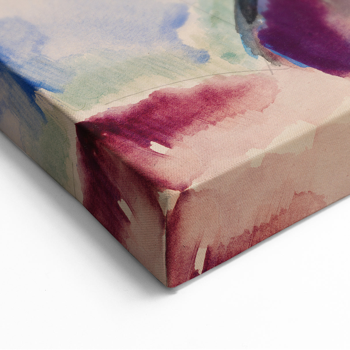 Modern Wall Art: Abstract Beach Scene with Vibrant Colors