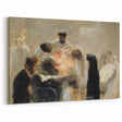 Modern Wall Art: Emotional Abstract Scene of Surgery in Muted Tones