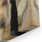 Modern Wall Art: Emotional Abstract Scene of Surgery in Muted Tones