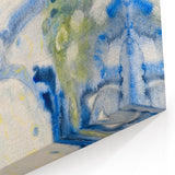 Modern Wall Art: Abstract Fish Composition in Oceanic Blue Tones