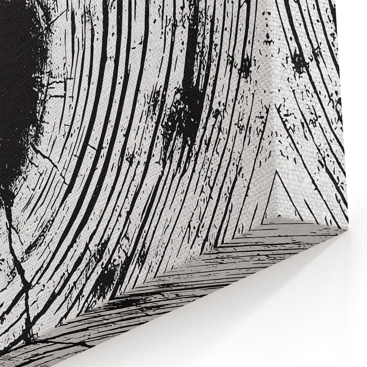 Framed Nature Photography Prints - Monochrome Tree Rings Wall Art