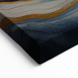 Nature Closeups Canvas Print - Abstract Blue and Gold Wall Art