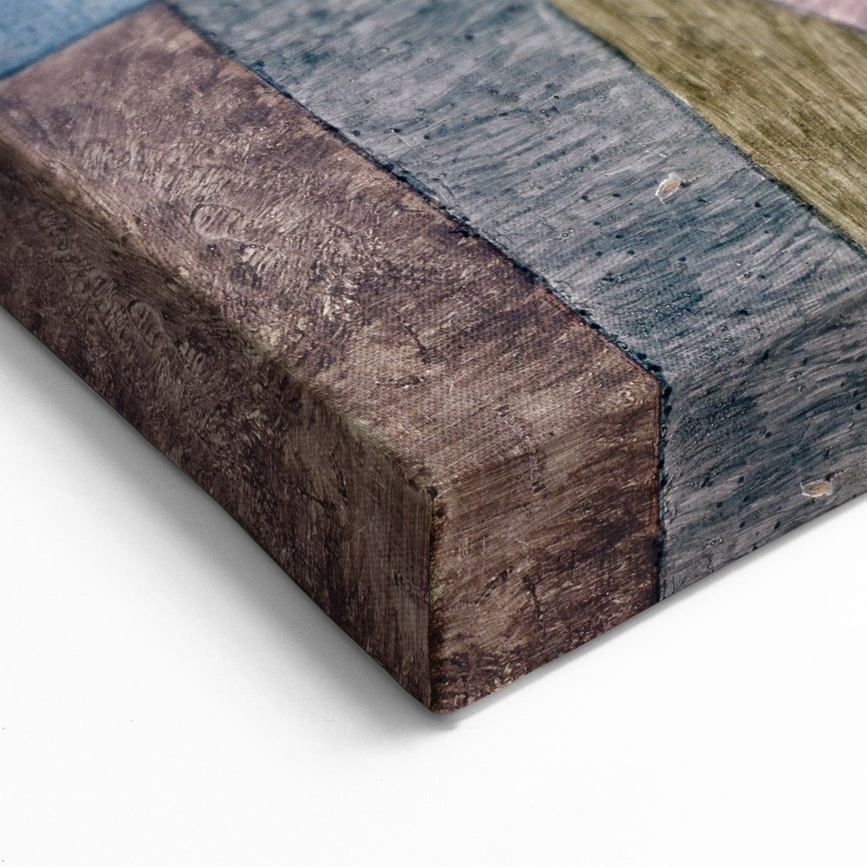 Modern Wall Art: Abstract Geometric Landscape in Pastel Tones
