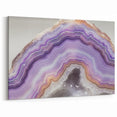 Natural Elements Wall Art - Purple Agate Closeup Canvas Print