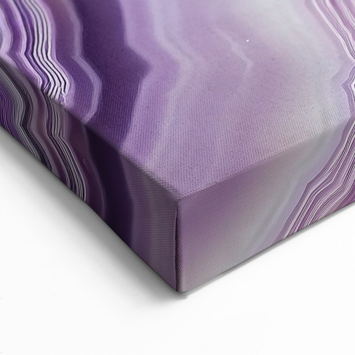 Natural Elements Wall Art - Purple Agate Closeup Canvas Print