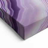 Natural Elements Wall Art - Purple Agate Closeup Canvas Print