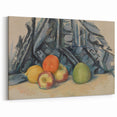 Modern Wall Art: Classic Still Life with Apples and Draped Cloth