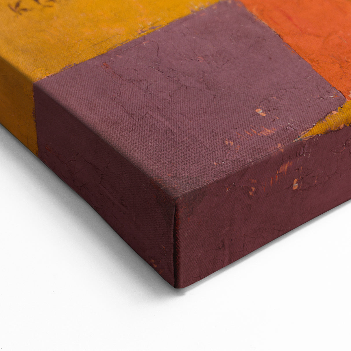 Modern Wall Art: Abstract Joyful Mountain Landscape in Vibrant Hues