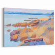 Modern Pointillism: Calanque des Antibois Coastal Scene Wall Art