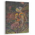 Emotive Expressionist Landscape - Departure Canvas Print in Bold Colors