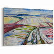 Expressionist Art: "Field in Snow" Modern Expressionism Landscape Art