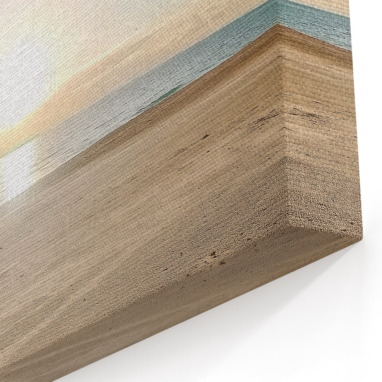 Tranquil Sunrise Beach Wall Art - Serene Ocean and Sandy Shore Decor