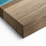 Tranquil Sunrise Beach Wall Art - Serene Ocean and Sandy Shore Decor