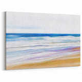 Abstract Ocean Waves Wall Art - Vibrant Coastal Beach Scene Decor