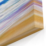 Abstract Ocean Waves Wall Art - Vibrant Coastal Beach Scene Decor