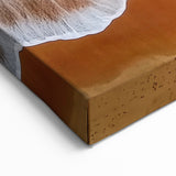 Golden Shoreline Waves Wall Art - Aerial Beach and Ocean Scene Decor