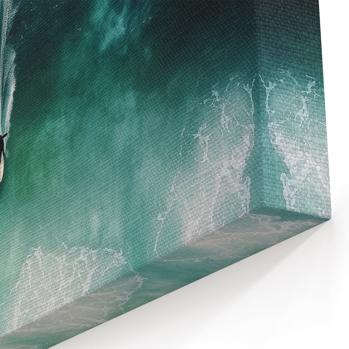 Aerial Surfer Wave Wall Art - Dynamic Coastal Adventure Scene Decor