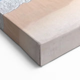 Turquoise Ocean Waves Wall Art - Aerial Beach Scene with Sandy Shores