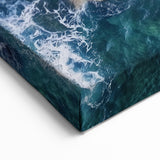 Tropical Paradise Aerial Wall Art - Lush Palms and Turquoise Waters