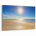Radiant Sunlit Beach Wall Art - Serene Coastal Landscape Decor