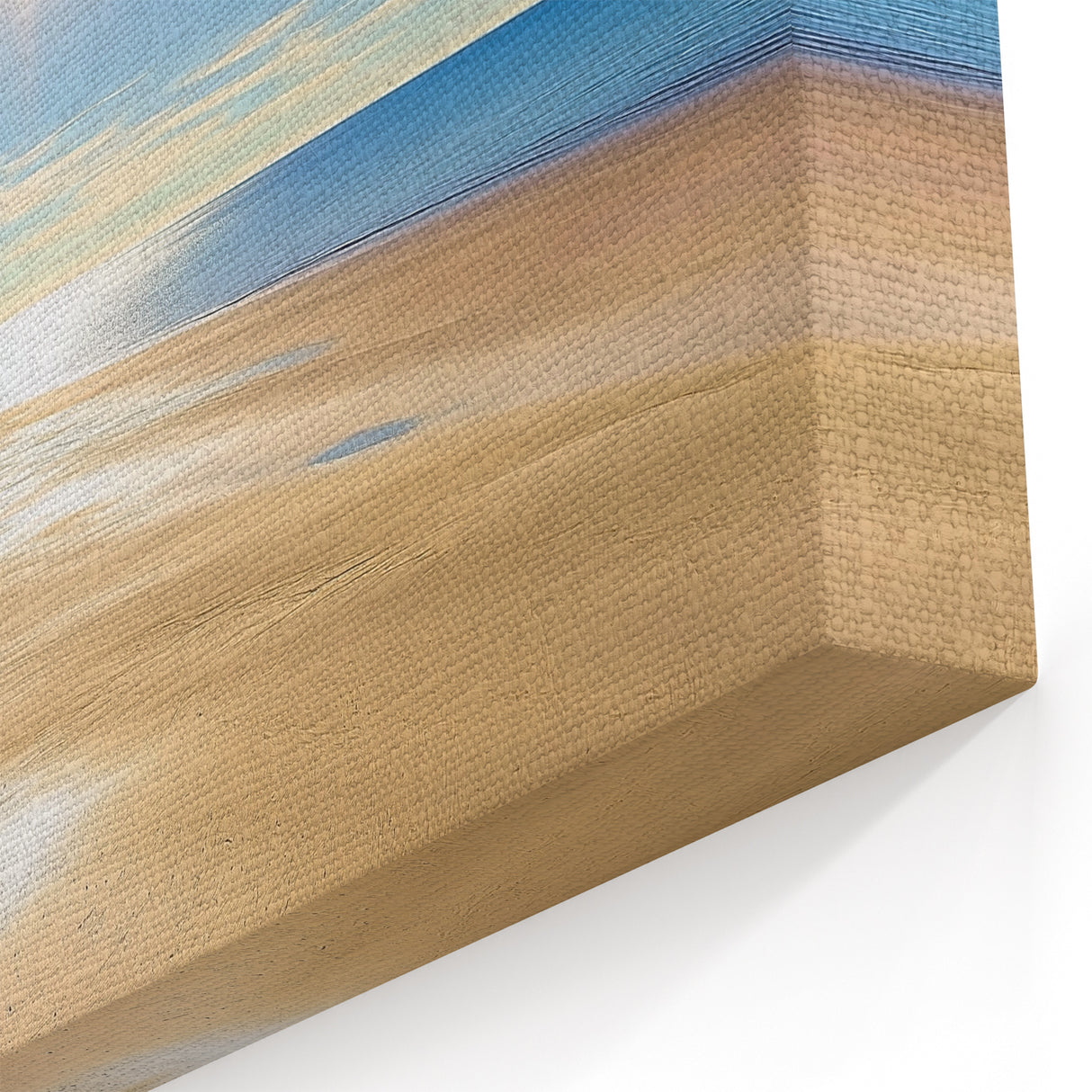 Radiant Sunlit Beach Wall Art - Serene Coastal Landscape Decor