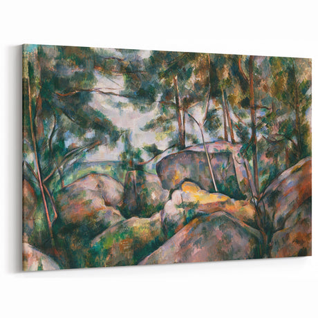 Impressionist Art – Misty Forest with Gentle Stream