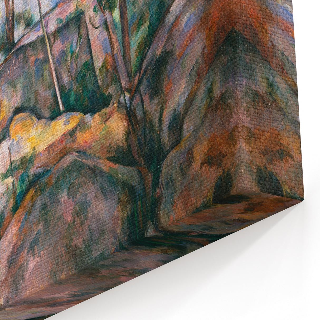 Impressionist Art – Misty Forest with Gentle Stream