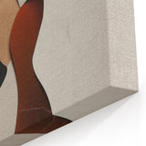 Abstract Figurative Cat Art - Modern Dual-Tone Feline Wall Decor