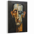 Abstract Human Portrait Art - Modern Figurative Cubism Wall Decor