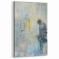 Modern Abstract Figurative Wall Art - Subtle Reflection in Pastel Tones