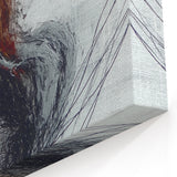 Modern Abstract Figurative Canvas - Expressive Human Form in Earthy Tones