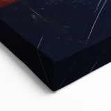 Modern Abstract Figurative Canvas - Expressive Human Form in Earthy Tones