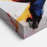 Figurative Abstract Canvas Art - Bold Human Form in Vivid Colors