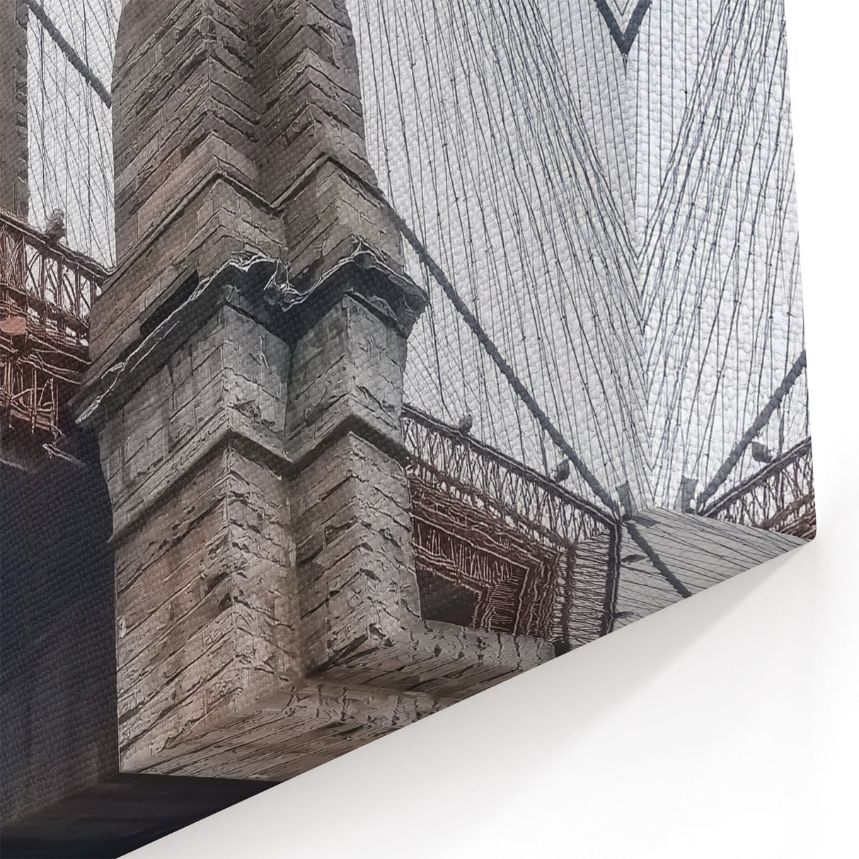 Brooklyn Bridge Wall Art - Iconic Architectural Canvas Print