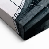 Modern Overpass Bridge Wall Art - Monochrome Urban Canvas Print