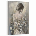 Modern Figurative Abstract Canvas - Elegant Floral Wall Art Design