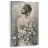 Modern Figurative Abstract Canvas - Elegant Floral Wall Art Design