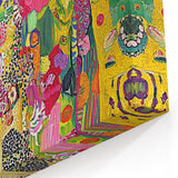 Colorful Figurative Abstract Canvas - Vibrant Floral Wall Art