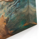 Contemporary Figurative Wall Art - Abstract Ocean-Inspired Canvas