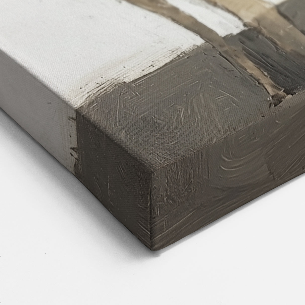 Abstract Figurative Canvas Art - Human and Dogs Rustic Wall Décor