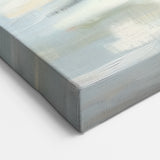 Abstract Figurative Canvas Art - Two Silhouettes by the Shore