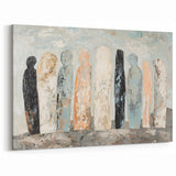 Abstract Human Figures - Modern Figurative Wall Decor in Neutral Tones