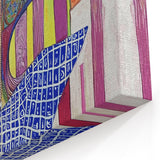 Colorful Figurative Abstract Canvas - Artistic Human Figure Wall Art