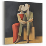 Modern Figurative Wall Decor - Abstract Human Figures in Subtle Tones